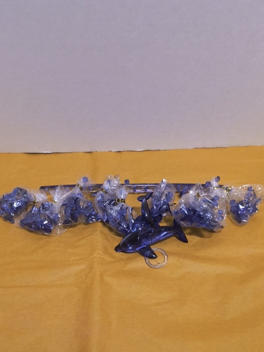 Blue Dolphin Window Curtain Sun Catcher B8 Vintage